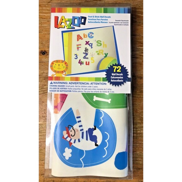 Kids Alphabet Peel and Stick Wall Decals New Stickers Childrens Child Room Decor - Picture 1 of 5